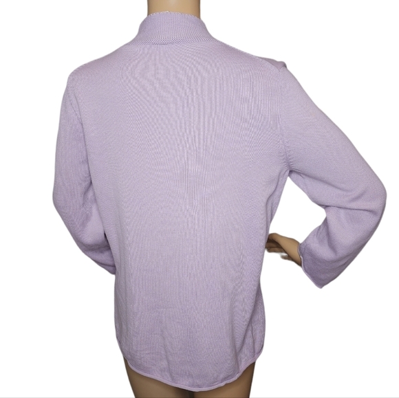 J Jill long sleeve purple knit shirt - Picture 5 of 16
